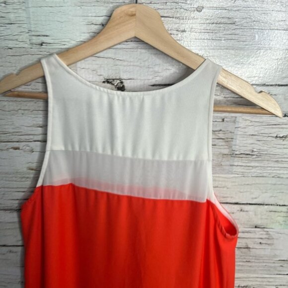 Bb Dakota orange white maxi dress size  medium - Picture 6 of 8